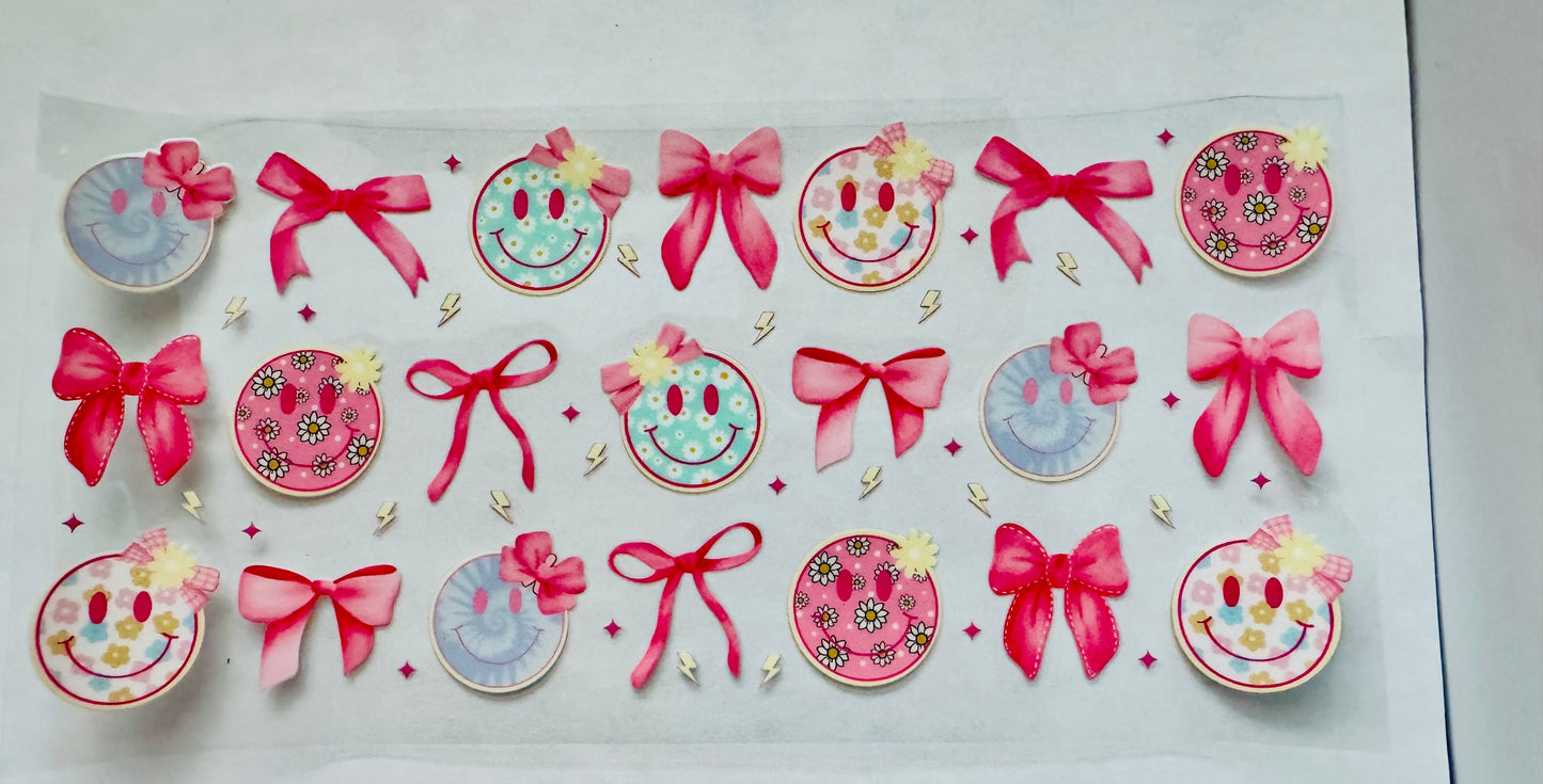 Smiley faces and bows