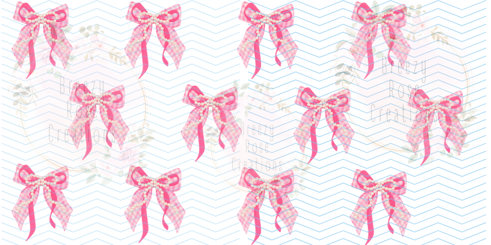 Pearl pink bows