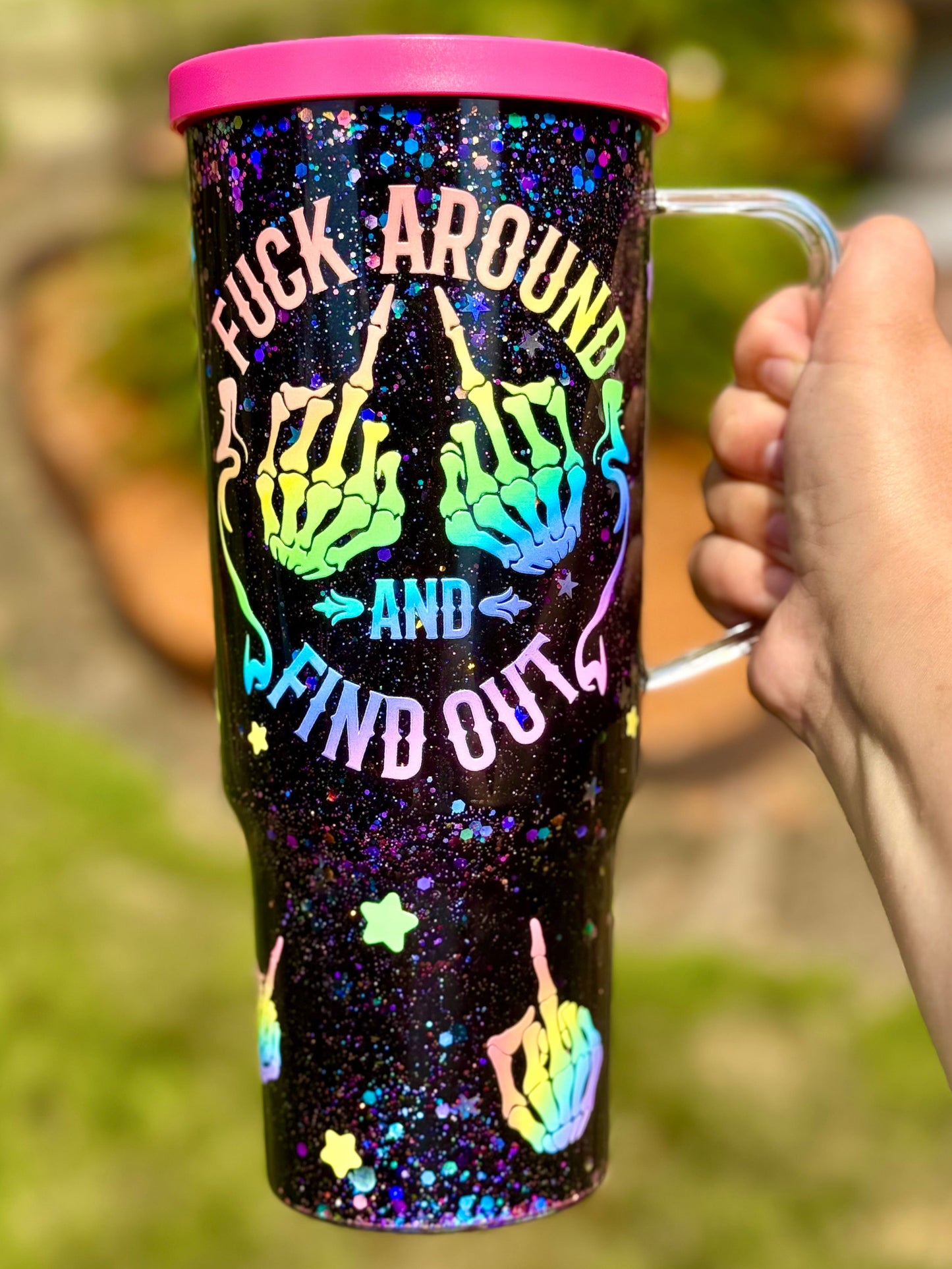 F Around Premade Tumbler