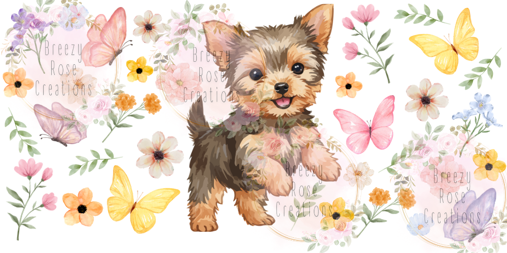 Yorkie Flowers