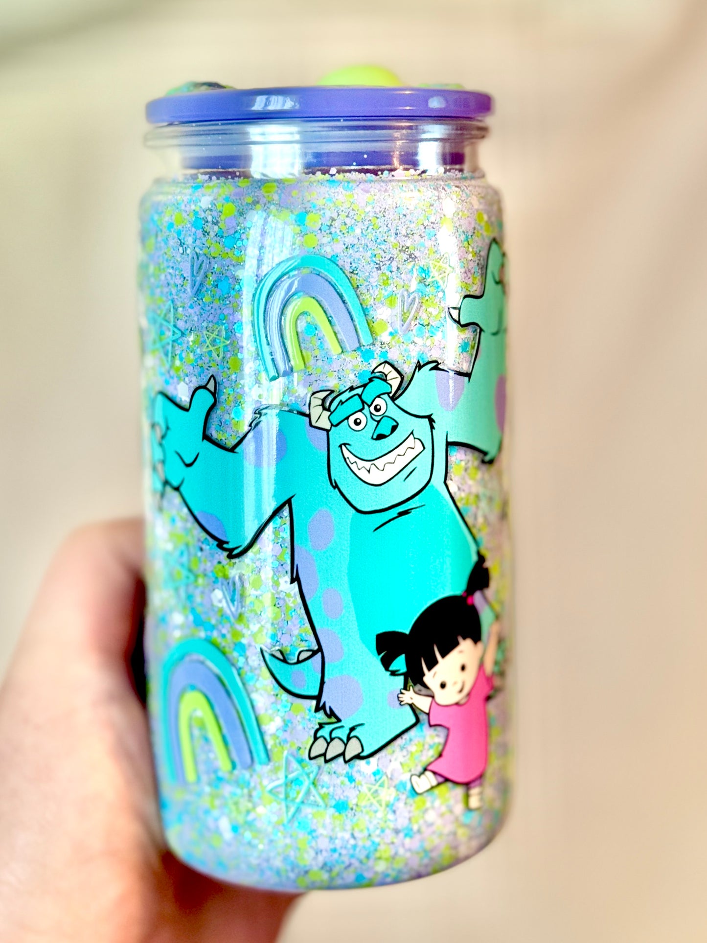 Monsters Inc Themed Tumbler