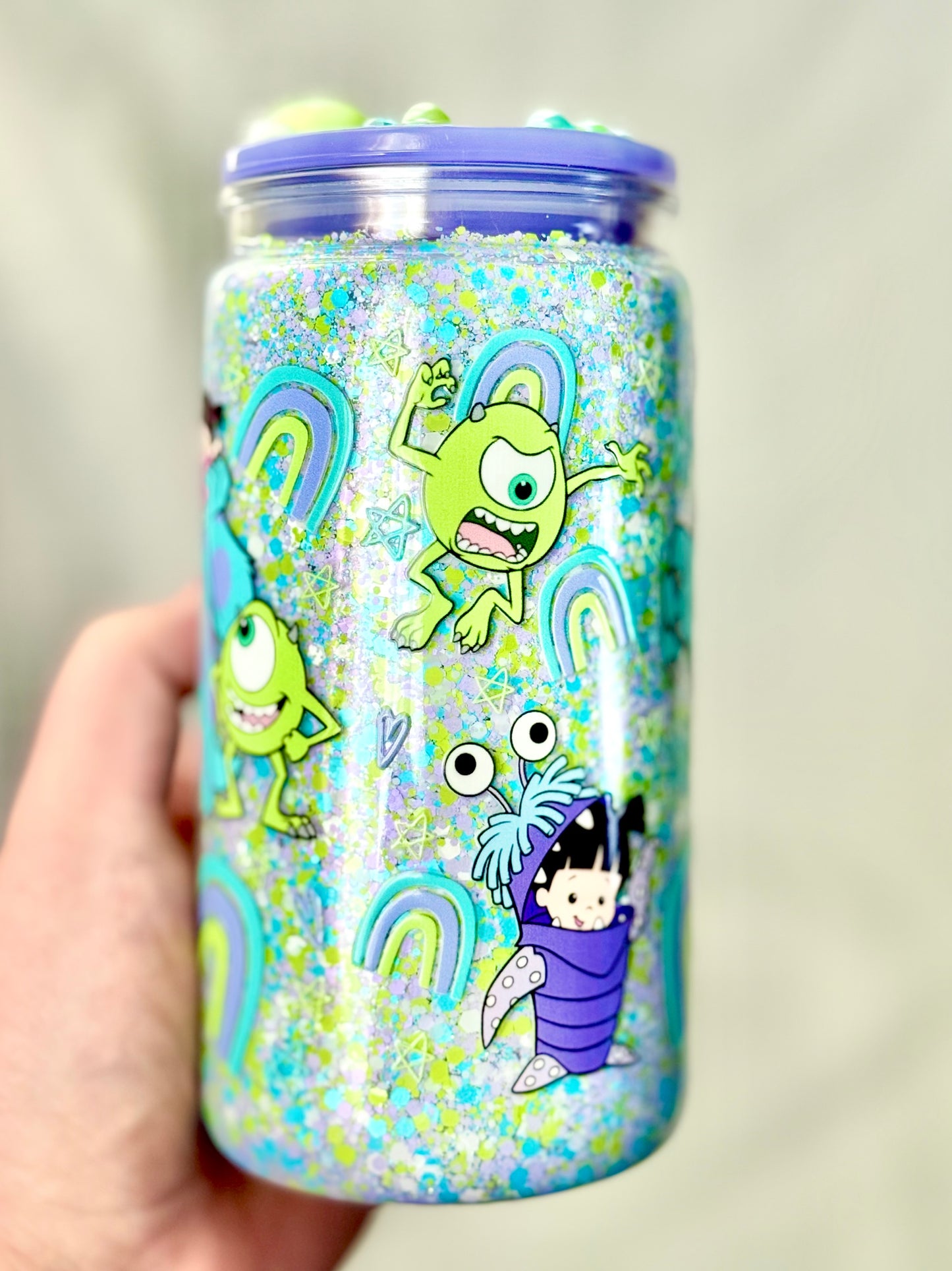 Monsters Inc Themed Tumbler