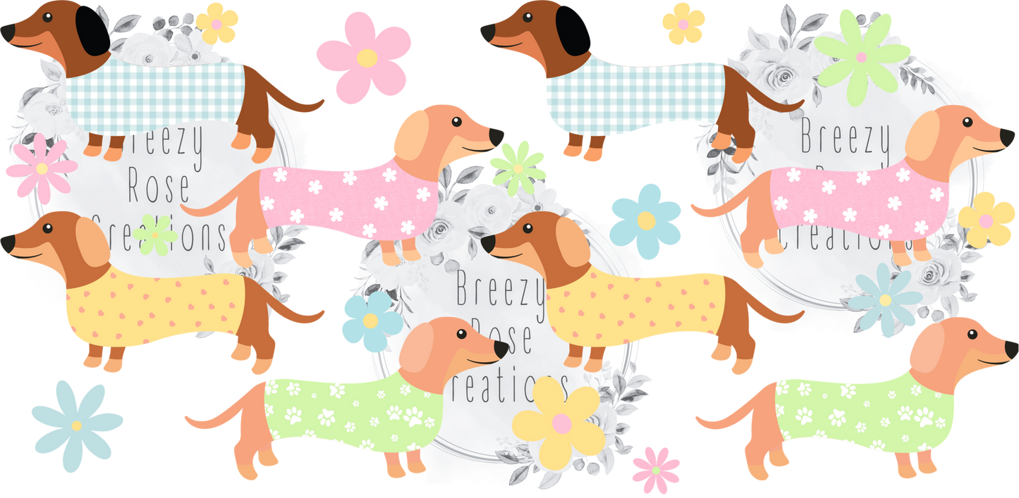 Dachshund Flowers