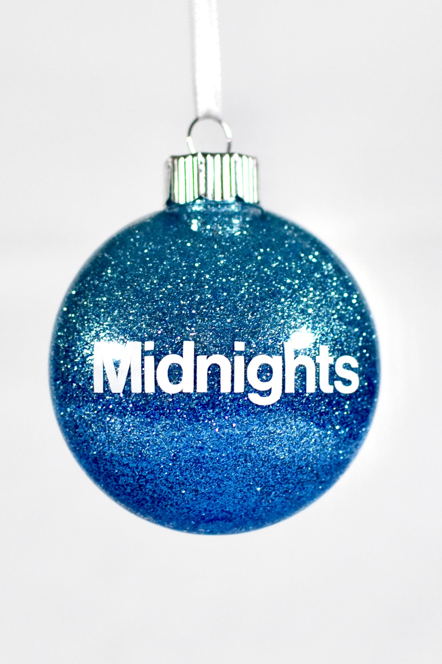 Taylor Swift Midnights Album Glitter Christmas Ornament