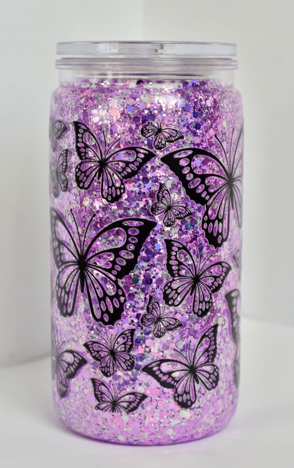 Made on Live Butterfly Dry Tumbler