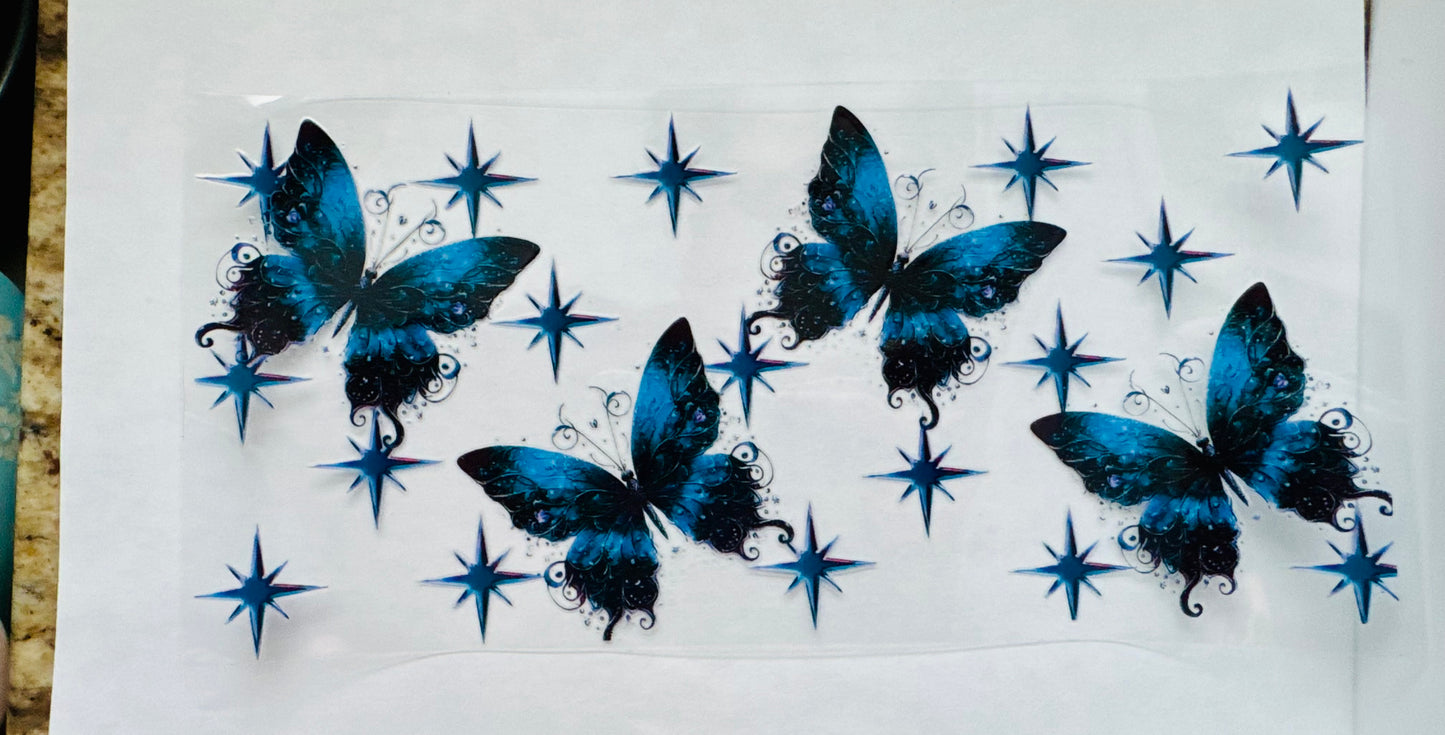 Royal blue butterflies