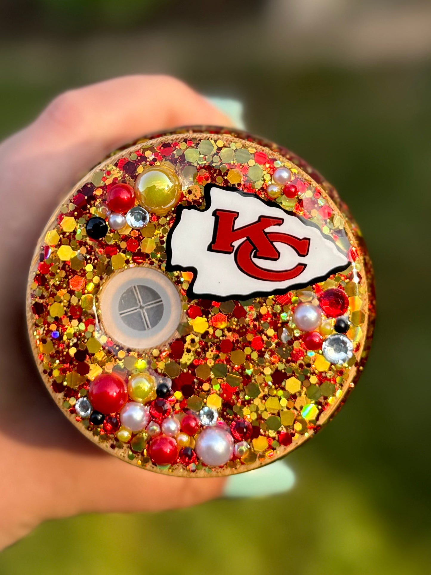 Kansas City Chiefs Snowglobe Tumbler