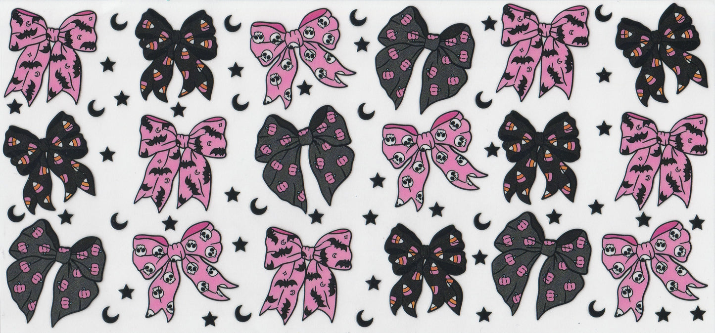 Halloween Black and Pink Bows