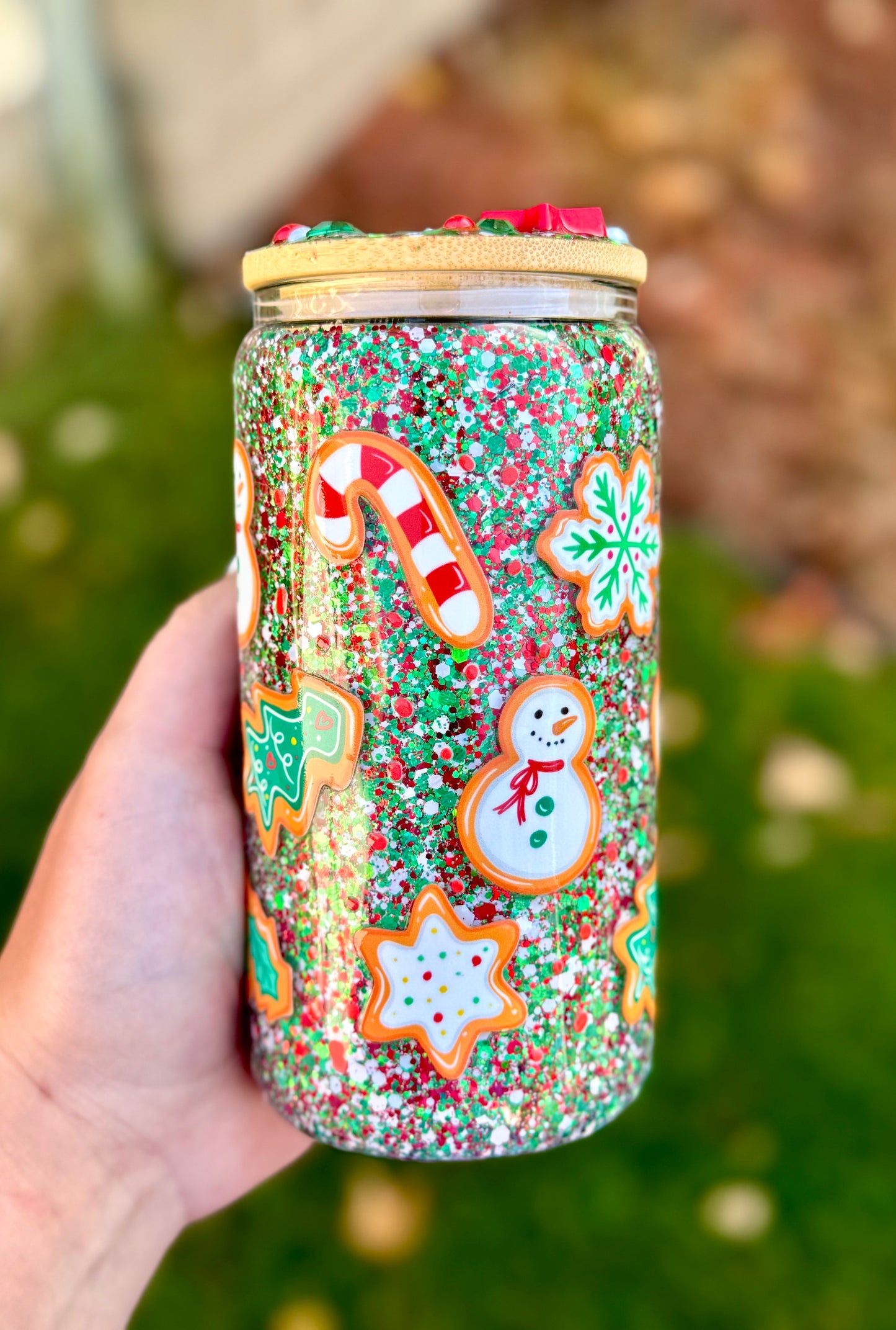 Custom Made Christmas Cookies Themed Tumbler