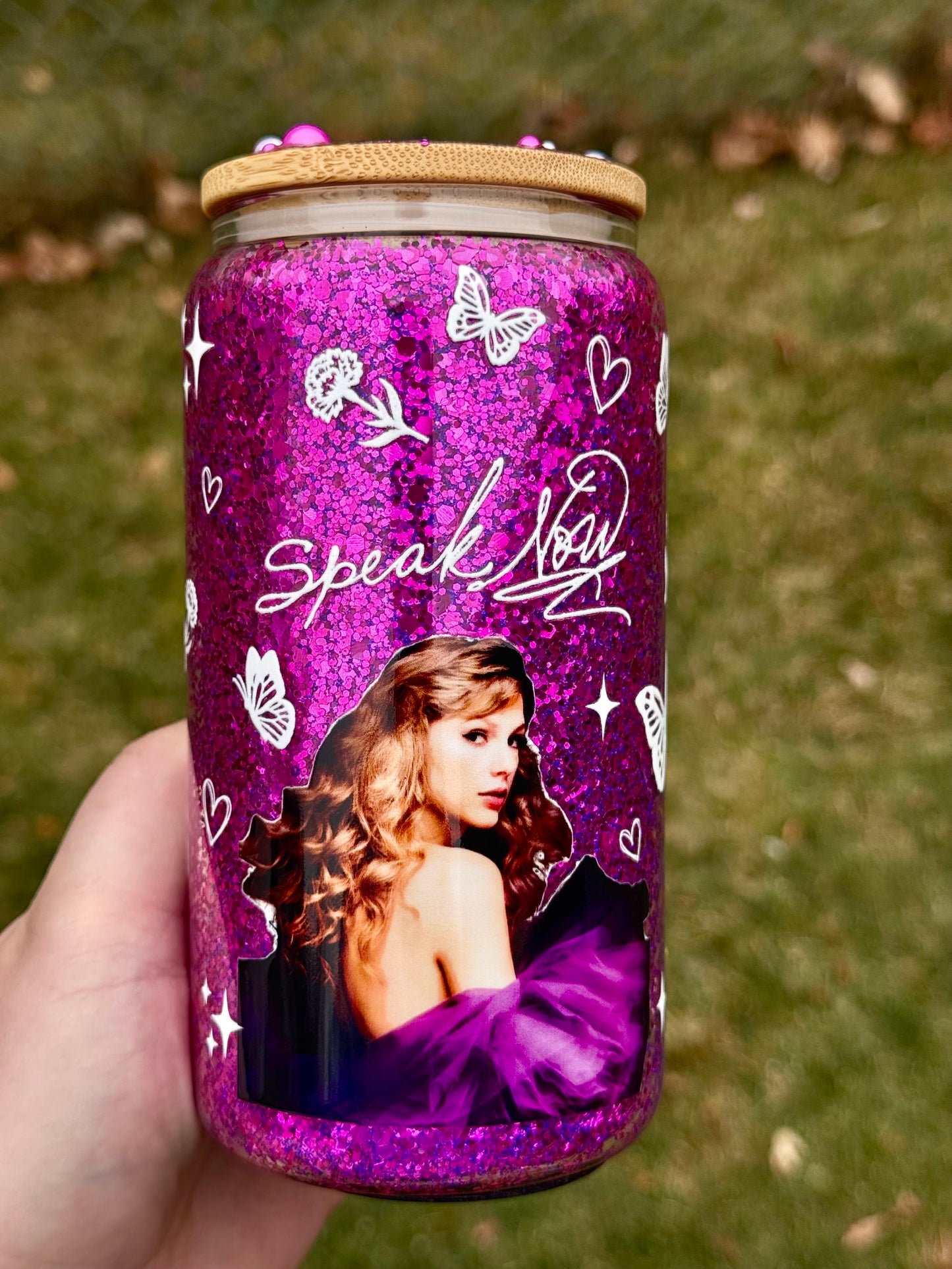 Taylor Swift Speak Now Album Themed Tumbler