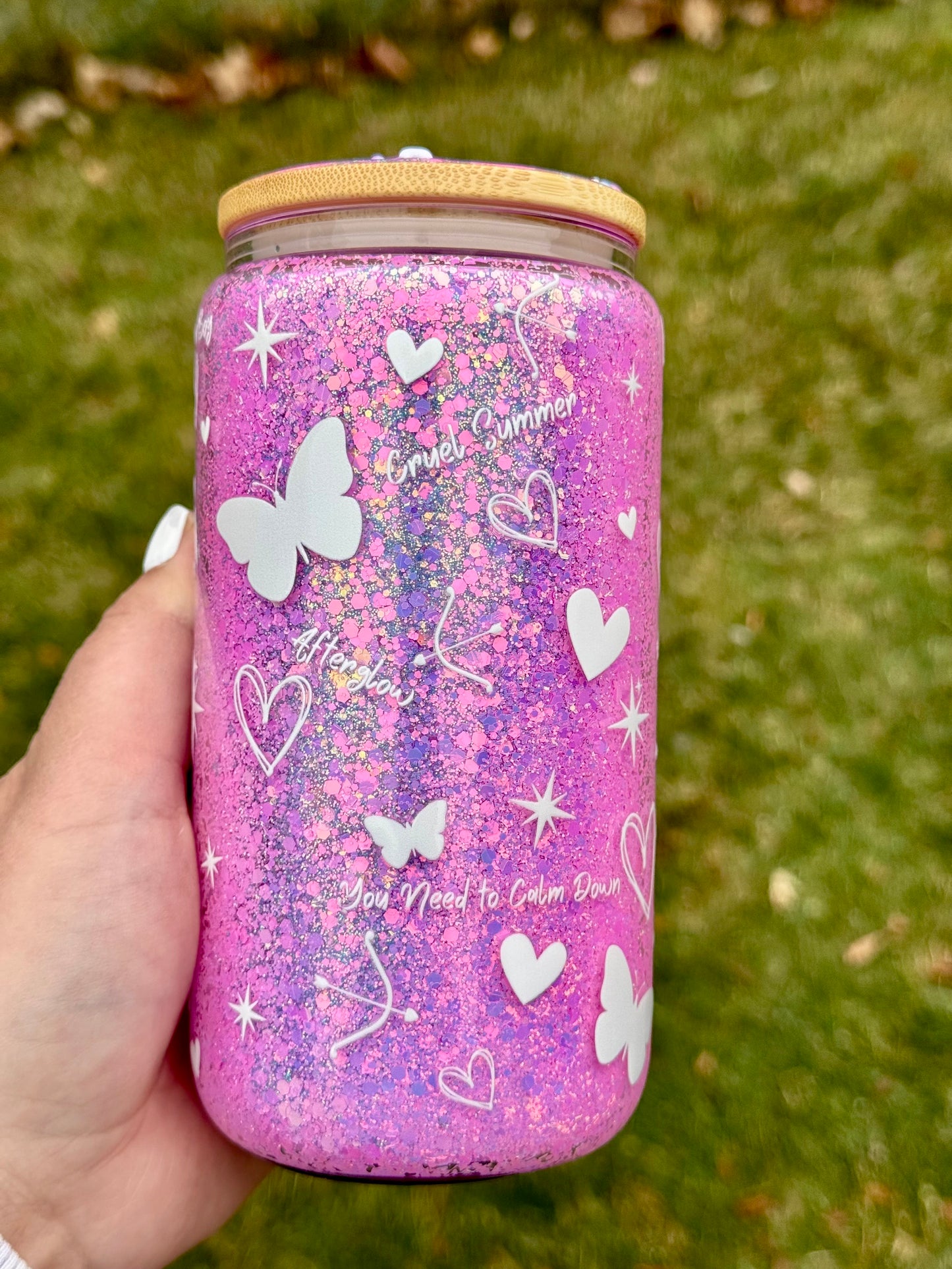 Taylor Swift Lover Album Themed Tumbler