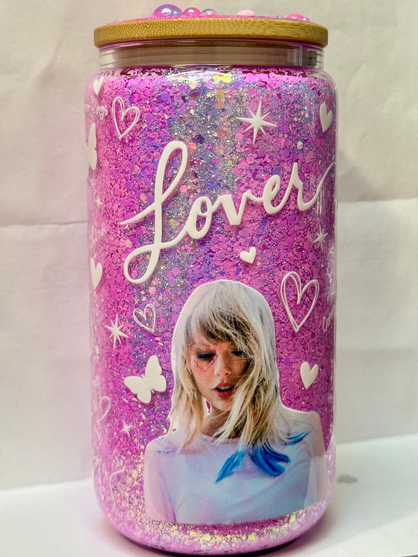 Taylor Swift Lover Album Themed Tumbler