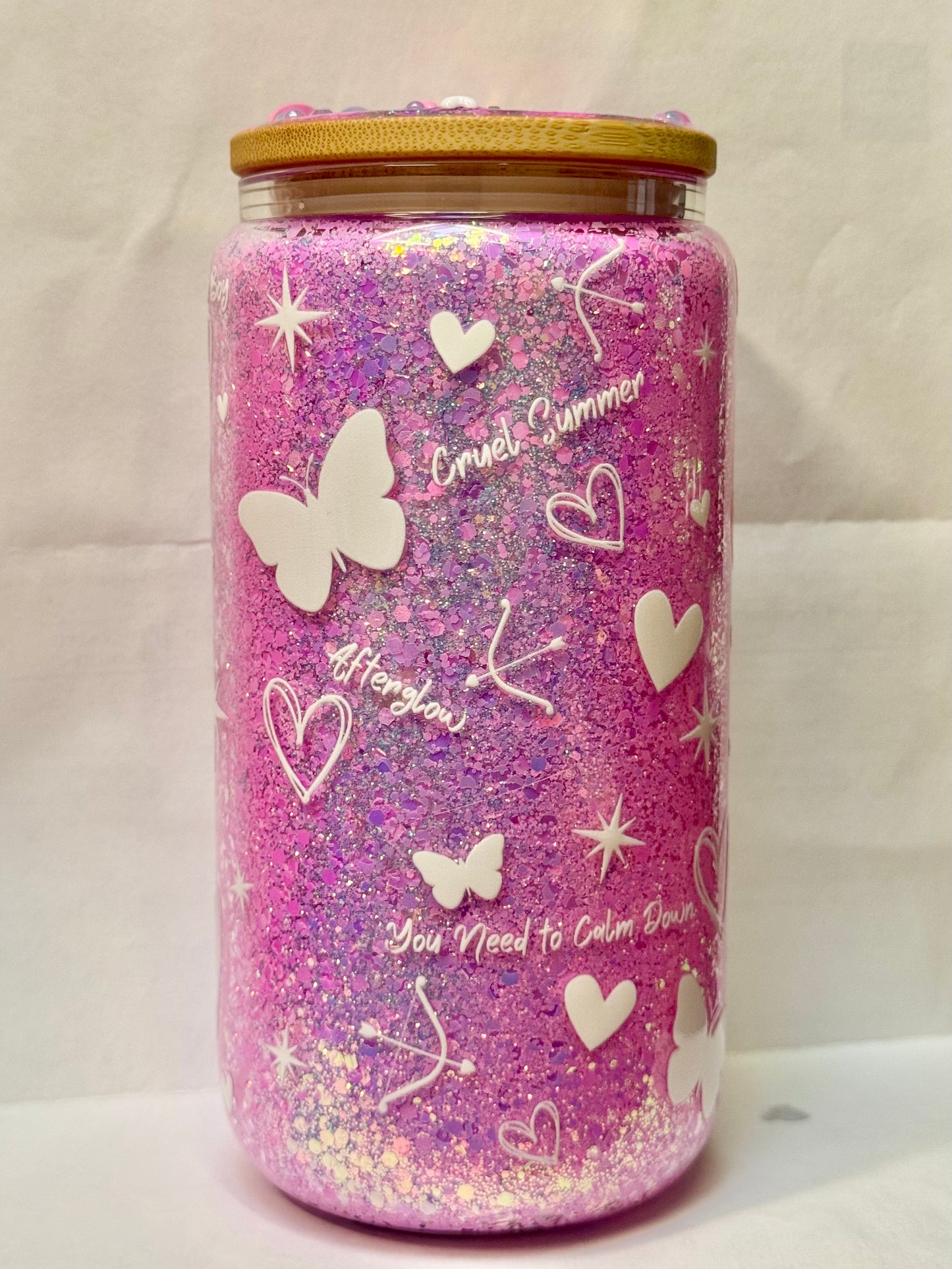 Taylor Swift Lover Album Themed Tumbler