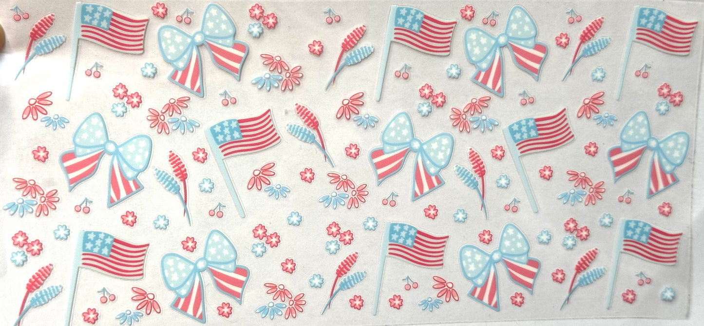 4th of July Bows USA