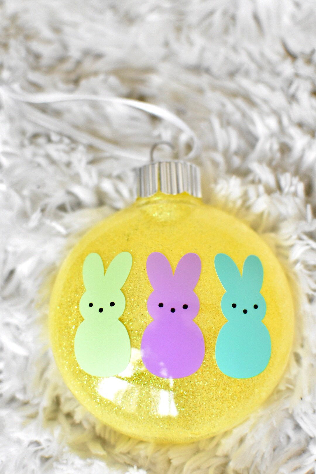 Easter 4 Glitter Ornament Set