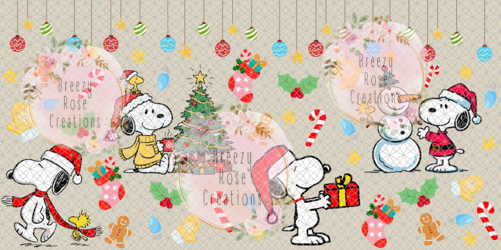 White dog Christmas