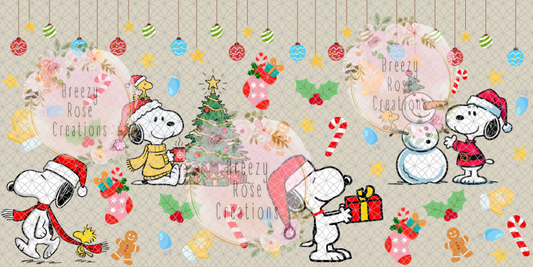 White dog Christmas