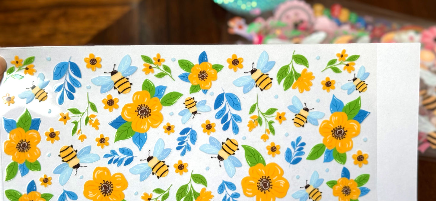 Bees and flowers