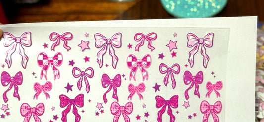 Purple pink bows
