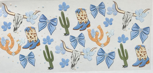 Blue western girl