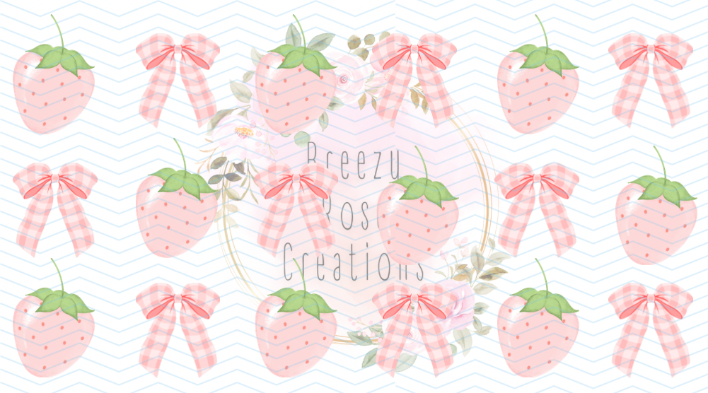 Pink Strawberries and bows
