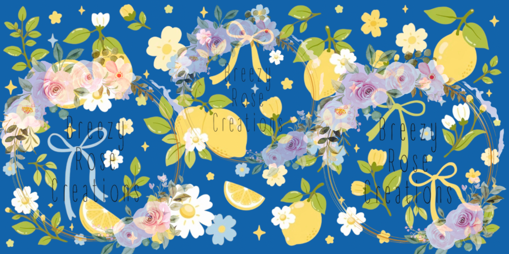 Lemon blue bows