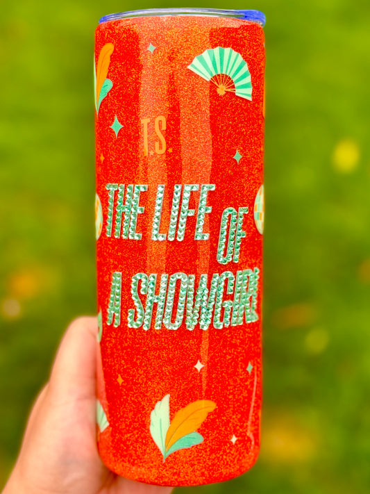 Showgirl Epoxy Tumbler with Rhinestone Album title