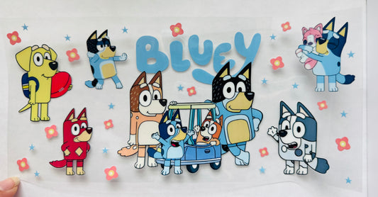 Bluey Friends and flowers