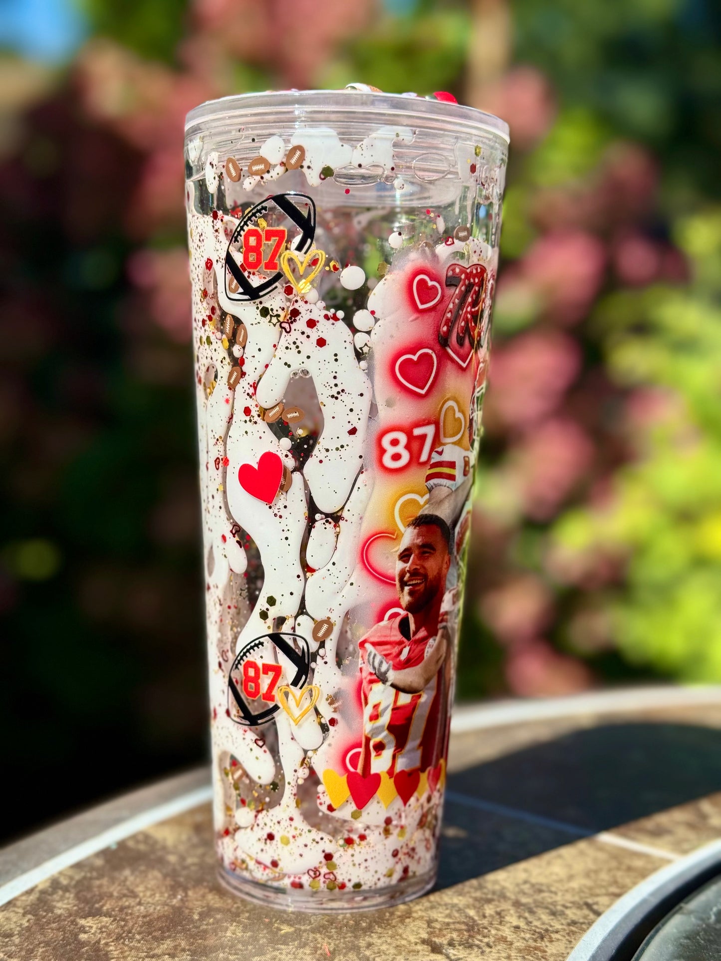 Travis Kelce Chiefs Lava Tumbler