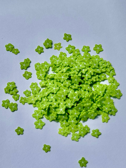 Lime Green Starfish Slices