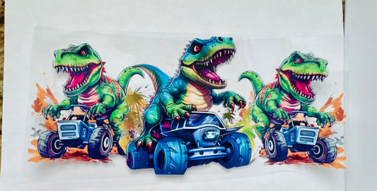 Monster trucks and dinosaurs