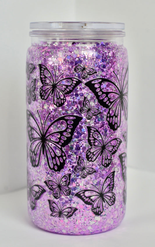 Made on Live Butterfly Dry Tumbler