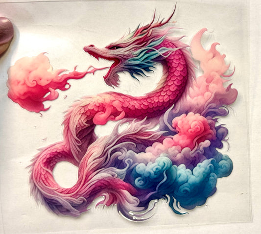 Pink Dragon Decal