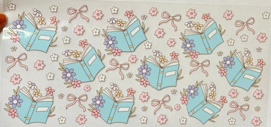 Books Bows and Flowers