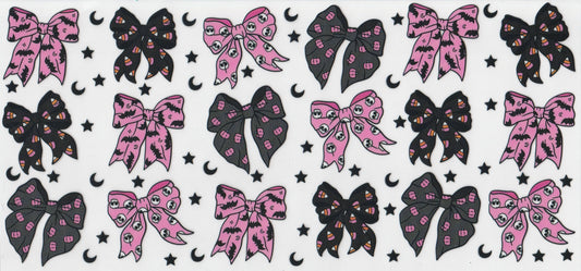 Halloween Black and Pink Bows