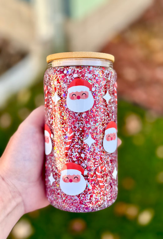 Custom Made Christmas Santa Winter Themed Tumbler