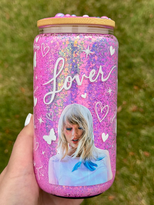 Taylor Swift Lover Album Themed Tumbler