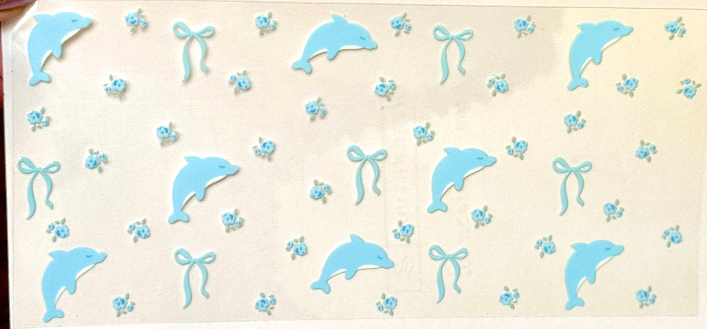 Dolphins and Flowers