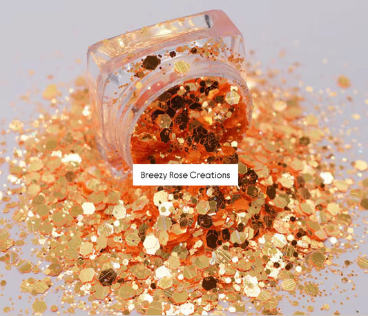 Orange Glitter