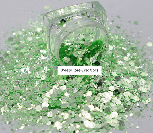 Mint Green Glitter